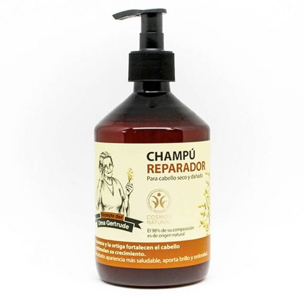 Champu Reparador para cabello secos y dañados certificado 500ml