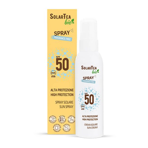 Spray Solar Alta Proteccion SPF50+ Natural Certificada 100ml