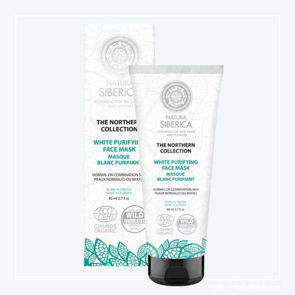 Natura Siberica Mascarilla Facial Blanca Purificante Piel Grasa o Mixta 80ml