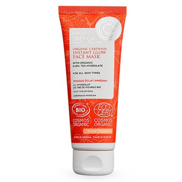 Natura Siberica Mascarilla facial brillo instantaneo para todo tipo de pieles 75ml
